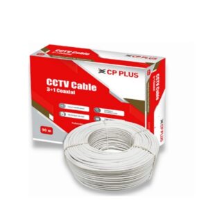CP PLUS 3+1 Coaxial Pure Copper CCTV Cable (90 Meter)