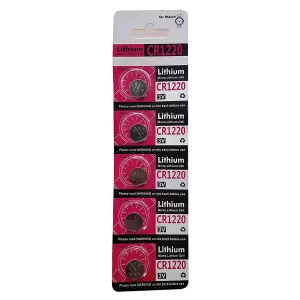 CR1220 3V Micro Cell Battery for DVR, Watch & Calculator (5 Pcs)